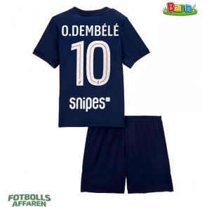 Paris Saint-Germain Ousmane Dembele #10 Hemmaställ Barn 2025-26 Kortärmad (+ Korta byxor)